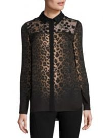 Elie Tahari - Anderson Leopard-Print Silk Blouse at Saks Fifth Avenue