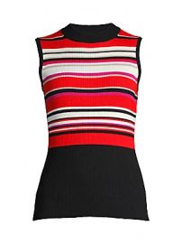 Elie Tahari - Clover Striped Rib-Knit Top at Saks Fifth Avenue