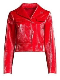 WornOnTV: Tessa’s red shiny leather jacket on The Young and the ...