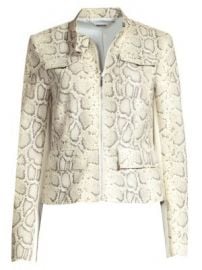 Elie Tahari - Gwewn Snakeskin-Embossed Jacket at Saks Fifth Avenue