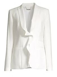 Elie Tahari - Serena Ruffle Front Jacket at Saks Fifth Avenue