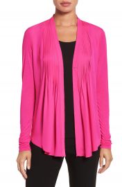 Elie Tahari  Willow  Knit Sleeve Silk Blouse at Nordstrom