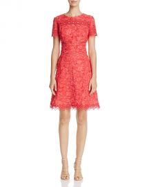 Elie Tahari Adina Floral Appliqu  Dress at Bloomingdales