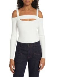 Elie Tahari Cutout Off Shoulder Sweater at Saks Off 5th