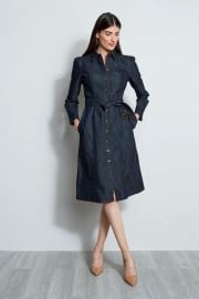 Elie Tahari Denim Midi Dress at Elie Tahari