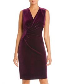 Elie Tahari Dolly Sleeveless Ruched Velvet Dress - 100  Exclusive  Women - Bloomingdale s at Bloomingdales