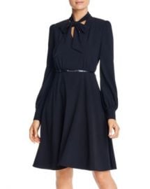 Elie Tahari Eleanora Tie-Neck Belted Dress Women - Bloomingdale s at Bloomingdales