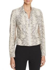 Elie Tahari Gwen Snake Suede Front Jacket Women - Bloomingdale s at Bloomingdales