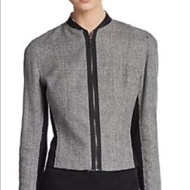 Elie Tahari Jackets amp Coats Elie Tahari Gray Campbell Front Zip Jacket 4 Nwt Poshmark at Poshmark