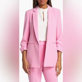 Elie Tahari Jackets amp Coats Elie Tahari Pink Womens Blazer Poshmark at Poshmark