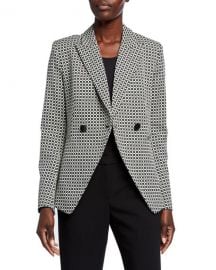 Elie Tahari Jezebel Geo Double-Breasted Jacket at Neiman Marcus