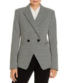 Elie Tahari Jezebel Printed Double-Breasted Blazer   Reviews - Jackets   Blazers - Women - Macy s at Macys