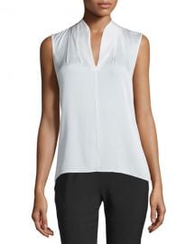 Elie Tahari Judith Sleeveless Silk Blouse at Neiman Marcus