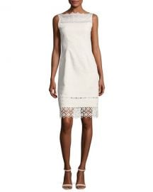 Elie Tahari Kallista Sleeveless Lace-Trim Sheath Dress at Bergdorf goodman