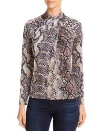 Elie Tahari Keilani Twisted Mock-Neck Top Women - Bloomingdale s at Bloomingdales