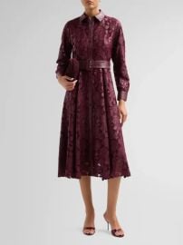 Elie Tahari Kennedy Floral Guipure Midi Dress | Saks Fifth Avenue at Saks Fifth Avenue