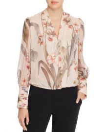 Elie Tahari Laya Floral-Print Silk Blouse Women - Bloomingdale s at Bloomingdales