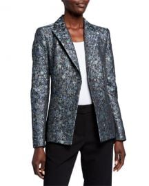 Elie Tahari Limani Circular Jacquard One-Button Jacket at Neiman Marcus