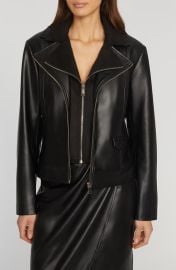 Elie Tahari Malinda Faux Leather Jacket at Nordstrom