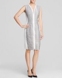 Elie Tahari Mila Zip Front Sheath Dress at Bloomingdales