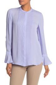 Elie Tahari Paige Pintucked Blouse at Nordstrom Rack