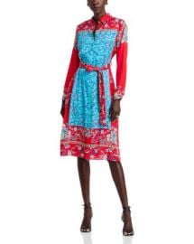 Elie Tahari Paulina Isle of Capri Tie Waist Printed Shirtdress Bloomingdales at Bloomingdales