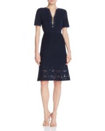 Elie Tahari Scout Embroidered Sweater Dress at Bloomingdales