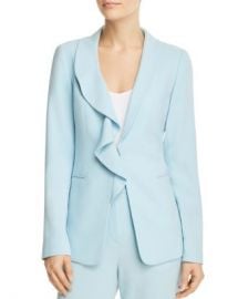 Elie Tahari Siyah Ruffle-Trim Blazer Women - Bloomingdale s at Bloomingdales