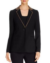 Elie Tahari Stella Studded-Lapel Blazer Women - Bloomingdale s at Bloomingdales