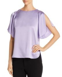 Elie Tahari Tamra Silk Slit-Sleeve Top - 100  Exclusive Women - Bloomingdale s at Bloomingdales