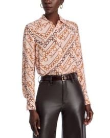 Elie Tahari The Haven Gilded Chain Print Shirt Bloomingdalex27s Women at Bloomingdales
