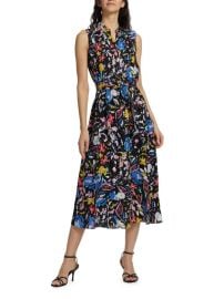 Elie Tahari The Phoebe Printed Silk Dress at Saks Off 5th