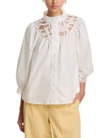 Elie Tahari The Rylan Lace Blouse Bloomingdalex27s Women at Bloomingdales