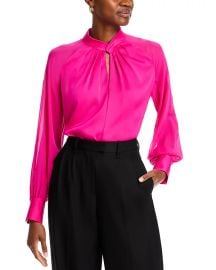 Elie Tahari The Valentine Silk Blend Blouse in Gypsy at Bloomingdales