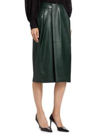 Elie Tahari Vicki Faux Leather Knee Leather Skirt at Saks Off 5th