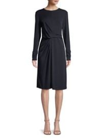 Elie Tahari Winda Draped Long Sleeve Dress on SALE Saks OFF 5TH at Saks Off 5th