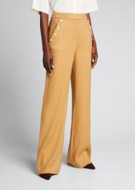 Eliora Pinstripe wideleg pants by Veronica Beard at Harvey Nichols