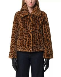 Elis Faux Fur Leopard Print Jacket at Bloomingdales