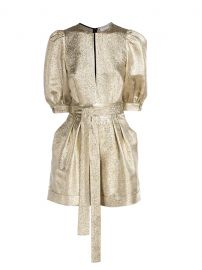 Elisa Metallic Belted Romper by Stella McCartney at Saks Fifth Avenue