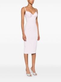 Elisabetta Franchi Satin-Bow Crepe Midi Dress at THEBS