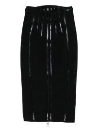 Elisabetta Franchi patent-panelled Skirt Black at Farfetch