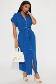 Eliza Button Up Maxi Dress at Fashion Nova