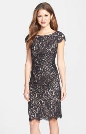 Eliza J Beaded Lace Sheath Dress at Nordstrom