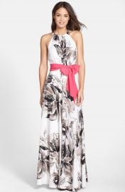 Eliza J Chiffon Maxi Dress at Nordstrom