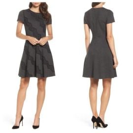 Eliza J Dresses Eliza J Fit Flare Cap Sleeve Dress Gray Size Poshmark at Poshmark