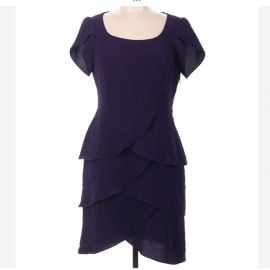 Eliza J Empire Waits Chiffon Dress at Poshmark