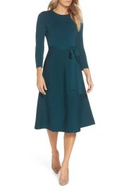 Eliza J Fit Flare Sweater Dress at Nordstrom