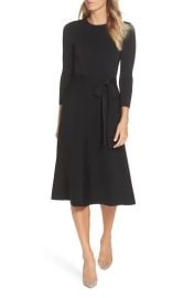 Eliza J Fit Flare Sweater Dress at Nordstrom