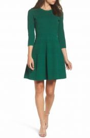 Eliza J Fit and Flare Sweater Dress at Nordstrom