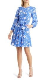 Eliza J Floral Fit Flare Dress at Nordstrom